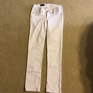 J.Crew White matchstick maternity jeans